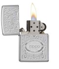 Zippo 24751 American Classic Stamped Logo Design  High Polish Chrome Lighter