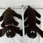 2  Vtg 1985 Tonka Large Pound Puppy Puppies 18    Chocolate Brown Long Ear Plush