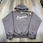 Vintage Leinenkugels Hoodie Mens Xxl Brown Sweatshirt Beer Brewing Co Sweater
