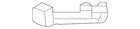 Genuine Gm Passenger Side Rear Door Lower Roller Bracket 20814566
