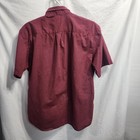 Van Heusen Short Sleeve Large 16-16 5 Red    White Check Dress Shirt