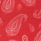 Eton Nwt 100  Silk Pocket Square In Red With White Paisley Print Made In Italy