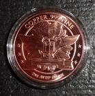 1 Oz  999 Fine Copper Round   Morgan Dollar Secured In Capsule