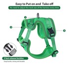 Medium Green Adjustable Reflective Cat Vest Harness And Leash Set Escape Proof