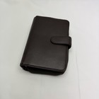 Faux Leather Planner Wallet Mundex Brown Organizer Zip Around 6 Ring Binder