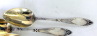 Antique Swedish Silver Spoons Set Of 12 Gilt 830 Silver Triple Crown Mark 4 25 