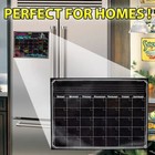 16  X 12  Dry Erase Magnetic Refrigerator Calendar Message Flexible Black Board