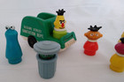 Fisher Price Vintage Little People Sesame Street 6 People And Truck-  Fp021