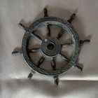 Antique Metal Ship Wheel Maritime Decorative 5 5  Japan Cast Iron