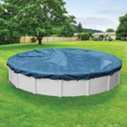 24  Round Above Ground Swimming Pool Winter Cover 10 Year - Imperial Blue