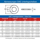 Sae Washer Extra Thick Steel Hardened Yellow Zinc Plated 