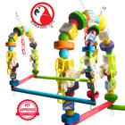 Bonka Bird Toys 2683 Swing Play Gym Activity Parrot Cage Center Colorful Fun Pet
