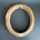 Antique Unmarked Wood Hat Block Millinery Hatters Brim Mold Form 561 8 1 1 2