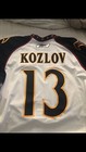 Slava Kozlov Game Worn used Jersey Meigray Coa Atalanta Thrashers Nhl Hockey