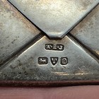 Silver Stamp Case holder Pendant  Chester 1904  Albert Ernest Jenkins 