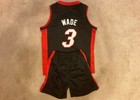 Youth Wade High-quality Jersey Shorts Miami Heat Basketball 2t Thru Xl 14-16