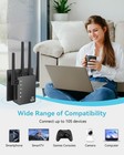 Wifi Extender Signal Booster Dual Band 1200mbps Long Range Up To 12880 Sq Ft