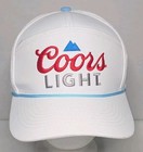Coors Light Golf Snapback Hat Cap White W  Blue Rope