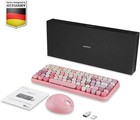 Perixx Periduo-713 Wireless 2-in-1 Combo     Pink Mini Keyboard And Mouse Set