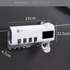 Eagletech Toothbrush Holder Wall Mount  Toothpaste Dispenser
