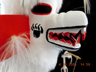 Hopi 1985 White Bear Kachina Doll Hand Carved Signed By Artist 18    Tall Ds