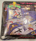 Power Rangers Twin Sheet Set Vintage New Rare Seal 1994 Pillowcase Fitted Flat