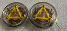Lot Of 2 Hyper Jumbo Yo-yo Toy W 6 Led Lites 32 Different Laser Graphics  parts 