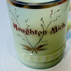 Houghton   Michigan Mi Uranium Antique Custard Glass Souvenir Trinket Mug Cup