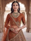 Gadhwal Silk Lehenga Choli Double Dupatta Bridal Wedding Party Wear Set