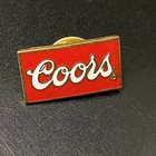 Vtg Coors Beer Red Box Logo Advertising Hat Lapel Pin