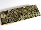 J p coats Best Six Cord Spool Cotton White Thread Box   19 Empty Wooden Spools