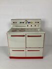 Vintage 1950s Wolverine Litho Tin Metal Tan cream Toy Kitchen Sink Fridge Oven