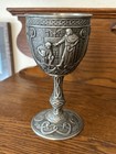 Lancelot  Excalibur Goblet Fine Pewter 8 Oz   Franklin Mint 6-1 2    Tall 1989