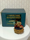 Dollhouse Miniature Artist Suzanne Knight England Vint Teddy Bear In Shell 1 12