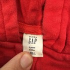 Gap Toddler Size 3 Years Red Fleece Gap Logo Full Zip Hoodie