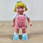 Fisher Price Loving Family Dream Dollhouse Girl Blond Pink Overalls 1993 3 75 