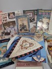 Vintage Craft Sewing Pattern Lot Daisy Kingdom Dolls Bows Cross Stitch Appliques