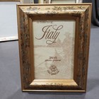 Vtg Photo Picture Frame Lot Floral Gold Multicolor Resin 8x10 5x7 3 5x5 Set Of 5