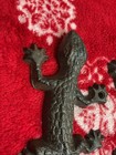 Pair Of Antique Cast Iron Salvage Lizard Garden Hooks 