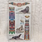 1962 Golden Press Eskimos   Other Northern Peoples Punch-out Figures Book Vtg