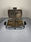 Vintage Westinghouse Electric Waffle Maker Chrome Aluminum Cooking Surface