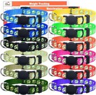 12pcs Reflective Puppy Collars  Soft Nylon Adjustable Whelping Set With Break   