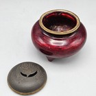 Japanese Bronze And Enamel Incense Burner