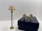 Vintage 1 12 Dollhouse Miniature Brass Electric 12v Lamps