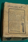 Rare Find   antique Giant Grip Mfg  Co   Oshkosh Wisconsin Horseshoe Calks