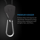 Heavy-duty Adjustable Rope Clip Hanger  150 Lb  Weight Capacity Two Pairs