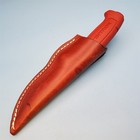 Fixed Blade Knife Sheath Custom Handmade Leather Belt Case 3 -4 Made In Usa