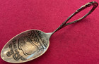 Baby Rock A Bye Closed Curve Handle Child baby Sterling Silver Spoon Dated 1906
