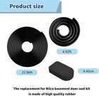 For Bilco Basement Door Seal Kit  1 X U Shaped Gasket  1x Bulb Trim Gasket  4 