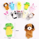 10pcs Finger Puppets Set - Soft Plush Animals Finger Puppet Toys For Kids  Mini